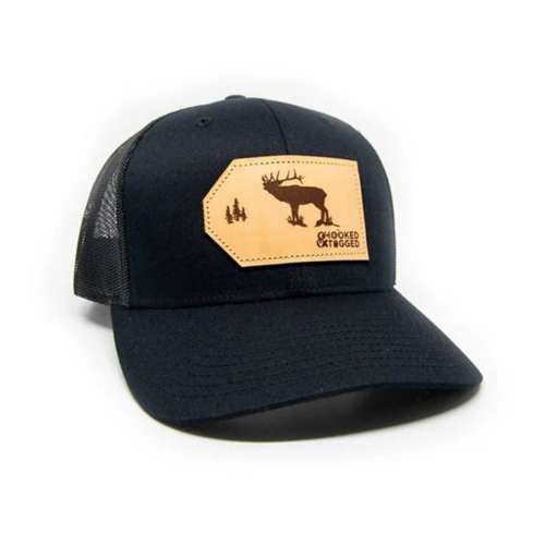 Men's Hooked And Tagged Elk Patch Snapback Hat