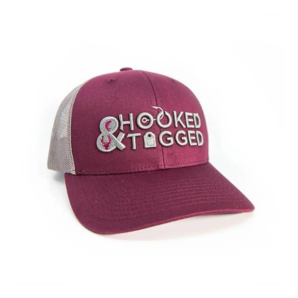 Men's Hooked And Tagged Logo Snapback Hat - Hooked And Tagged