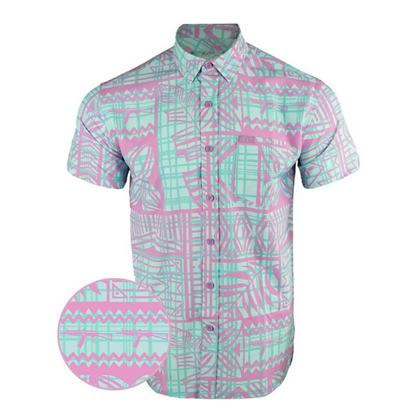 RETRO RIFLE Men's  High Tide Button Up Shirt