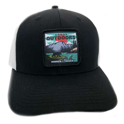 Men's Hooked And Tagged Great Outdoors Patch Adjustable Hat