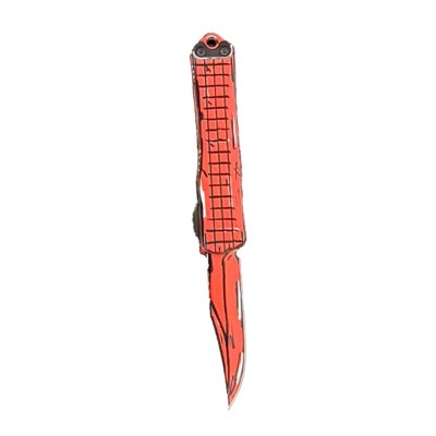 Heretic Knives Scheels Exclusive Special Edition Manticore S Bowie Cel-Shaded OTF Automatic Knife