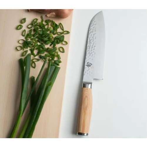 Shun Cutlery 7" Premier Blonde Santoku Kitchen Knife
