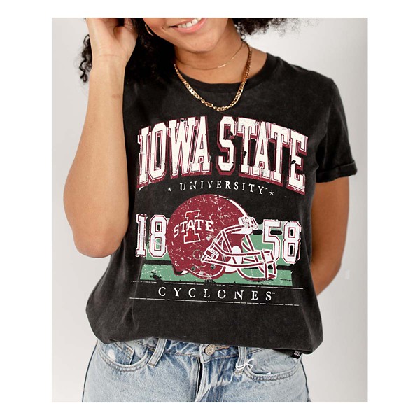 Gameday Social Women's Iowa State Cyclones Munch Helmet T-Shirt product image