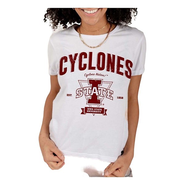 Gameday Social Women's Iowa State Cyclones Taylor Triangle T-Shirt product image