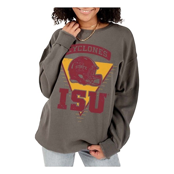 Gameday Social Women's Iowa State Cyclones Elway Triangle Crewneck Sweatshirt product image