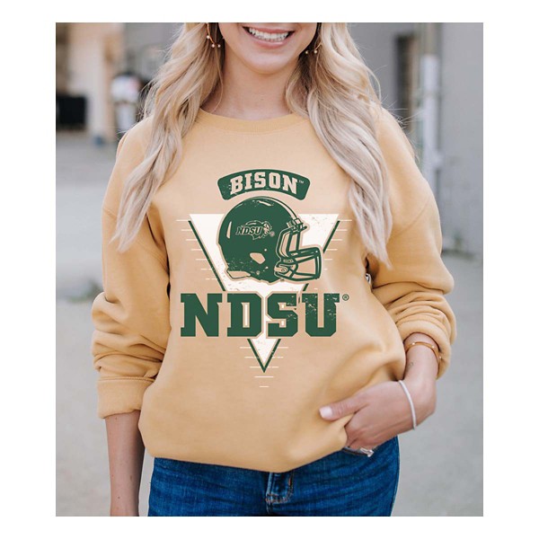 Gameday Social Women's North Dakota State Bison Elway Triangle Crewneck Sweatshirt product image