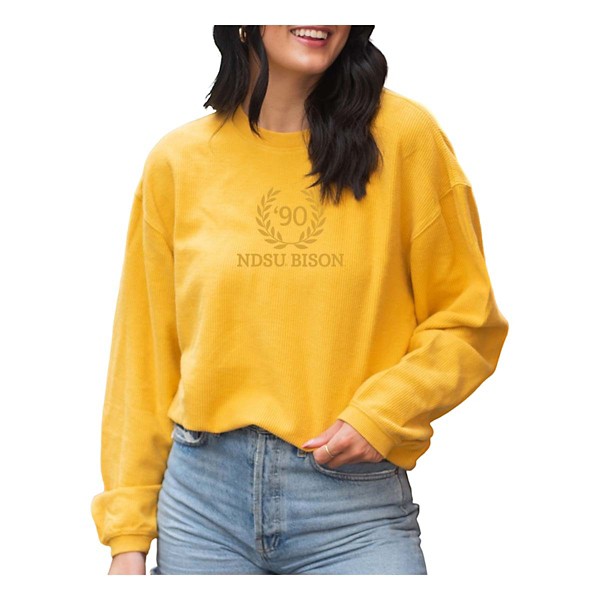Gameday Social Women's North Dakota State Bison Carleton Embroidered Crewneck Sweatshirt product image