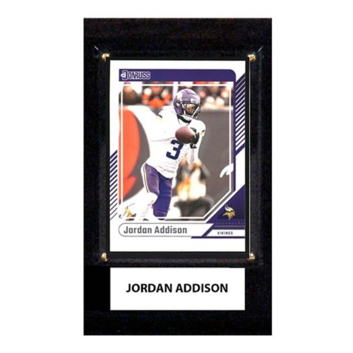 C and I Collectables Inc Minnesota Vikings Jordan Addison Trading Card Plaque - Primary Image