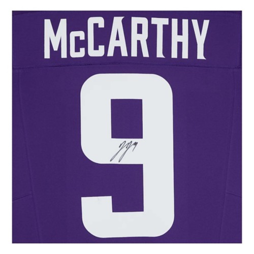 Fanatics Authentic Minnesota Vikings J.J. McCarthy Autographed Purple Nike Limited Jersey - Primary Image