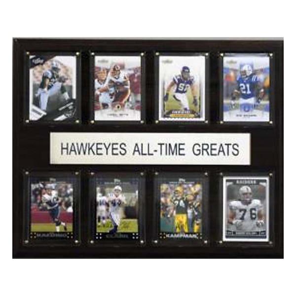 C and I Collectables Iowa Hawkeyes All Time Greats Plaque