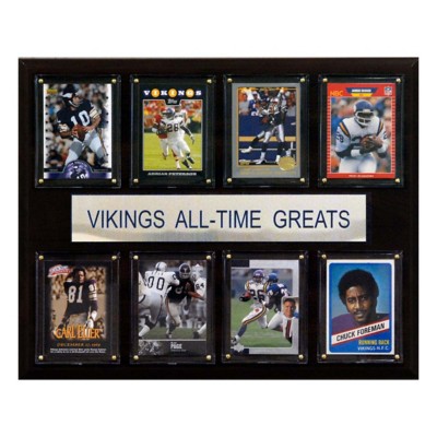 C and I Collectables Minnesota Vikings Surprise All Time Greats Plaque