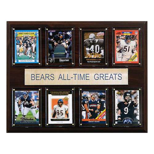 C and I Collectables Chicago Bears Surprise All Time Greats Plaque