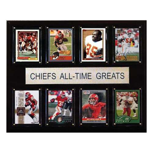 C and I Collectables Kansas City Chiefs Surprise All Time Greats Plaque