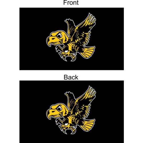 Sewing Concepts Iowa Hawkeyes 2 Sided Herky on Black 3'x5' Flag
