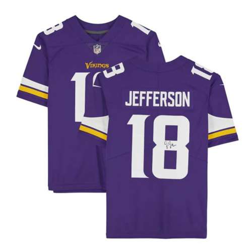 Justin Jefferson Autographed Minnesota (White #18) Custom Jersey - Bec –  Palm Beach Autographs LLC