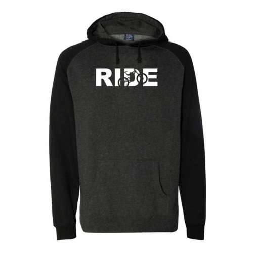 Men's Ride Mountain Bike Logo Classic Raglan Hoodie Hoodie