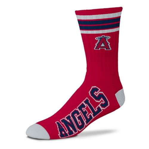For Bare Feet LA Angels 4 Stripe Deuce Socks