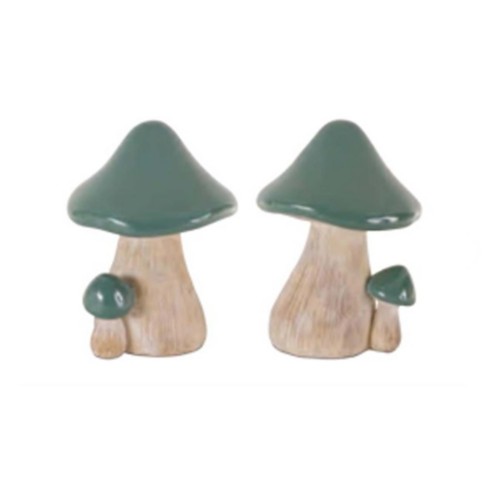 Melrose International Mushroom Bookend Sculpture - Primary Image