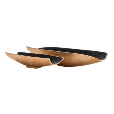 Crestview Collection Zara Two-toned Nested Boat Shaped Bowl