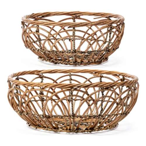 Napco Imports Open Weave Garden Basket