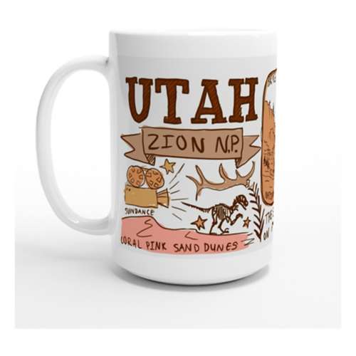Ivory and Sage 1902 Utah Scheels Traveled Mug