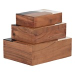 Sagebrook Home Resin Mid-Century Boxes - Thumbnail 6 of 8