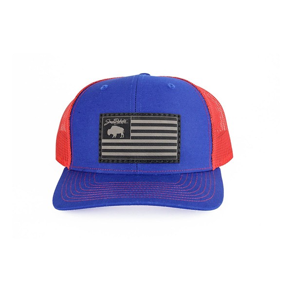 Men's TAGS Custom South Dakota Bison Flag Snapback Hat product image