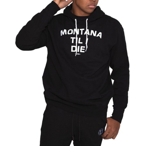 生刷り 入り Hooded Down Stole OLD MOUNTAIN Uptop Montana Til I Die Hoodie | SCHEELS.com