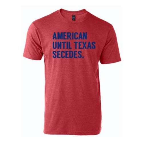 Men's Bullzerk American Until Texas Secedes Short Sleeve T-Shirt