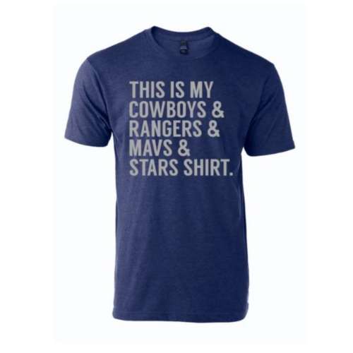 Men's Bullzerk This Is My Cowboys And Rangers And Mavs And Stars Short Sleeve T-Shirt