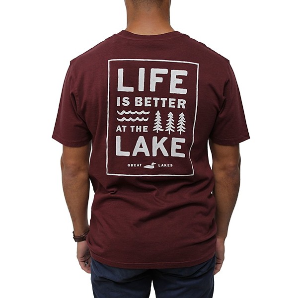 Adult Great Lakes Lake Life Short Sleeve T-Shirt product image