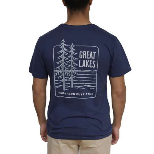 Adult Great Lakes On The Shore Short Sleeve T-Shirt
