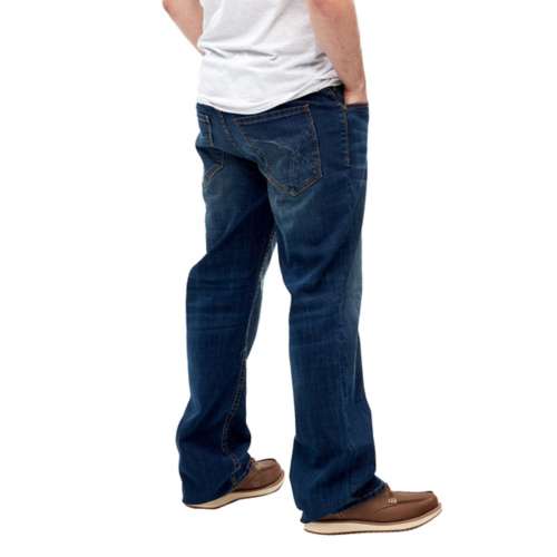Men\'s Seeded & Fit Jeans Relaxed Sewn Straight Noah