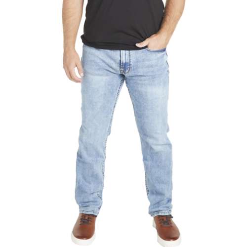 Men's Seeded & Sewn Adam Athletic Fit Straight Jeans