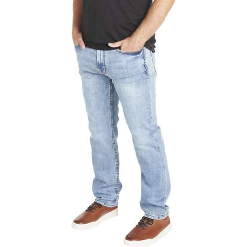 Men's Seeded & Sewn Adam Athletic Fit Straight Jeans