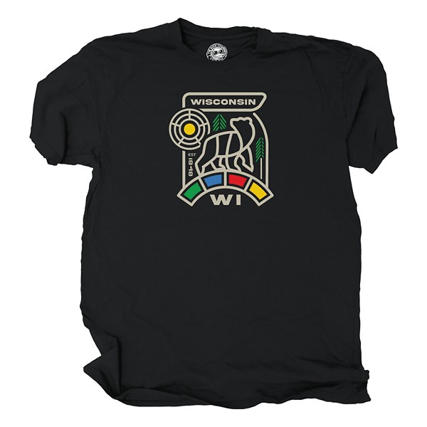 Men's Duck Co. Wisconsin Flashback Bear T-Shirt product image