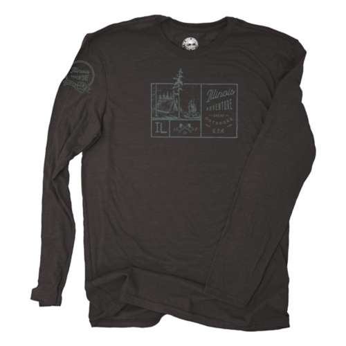 Men's Duck Co. Illinois Postmark Camp Long Sleeve T-Shirt