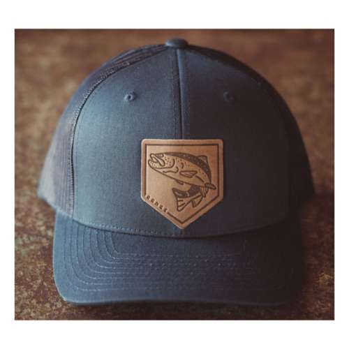 Men's Range Leather Americana Trout Snapback Hat