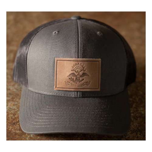 Adult Range Leather North Dakota Flag Snapback Hat