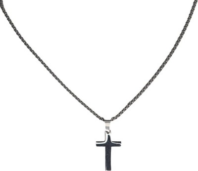 Men's St. John's Johnnies Stainless Steel Mini Cross Necklace