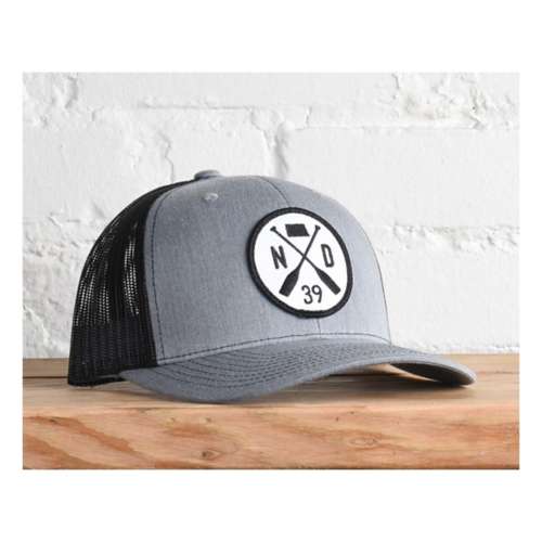 Adult Classic State ND Crossed Paddles Snapback Hat