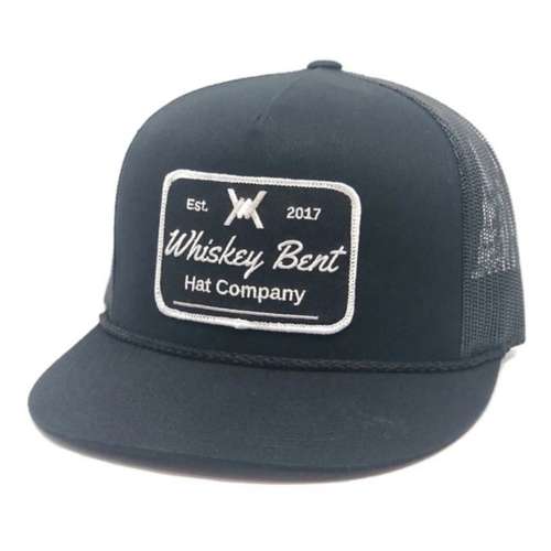 Whiskey Bent hat icon Co. Black Top Snapback Hat