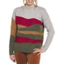Women's Staccato Colorblock Mock Neck Pullover Sweater