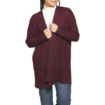 Women's Staccato Side Slit Pocket Sweater Cardigan