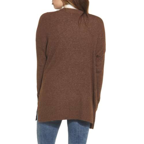 Women's Staccato Side Slit Pocket Sweater Cardigan