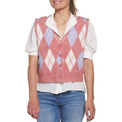 Women's Hem & Thread Argyle Knit Sweater Vest | SCHEELS.com