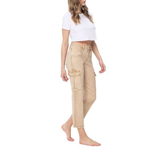 Women's Vervet Jeans Cargo Relaxed Fit Straight Jeans