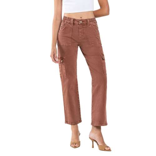Women's Vervet Jeans Cargo Relaxed Fit Straight Jeans