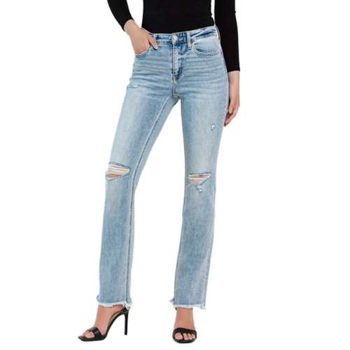 Women's Flying Monkey Ripped Slim Fit Straight Jeans