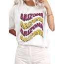 Women's A. Blush Arizona Wavy Gameday T-Shirt